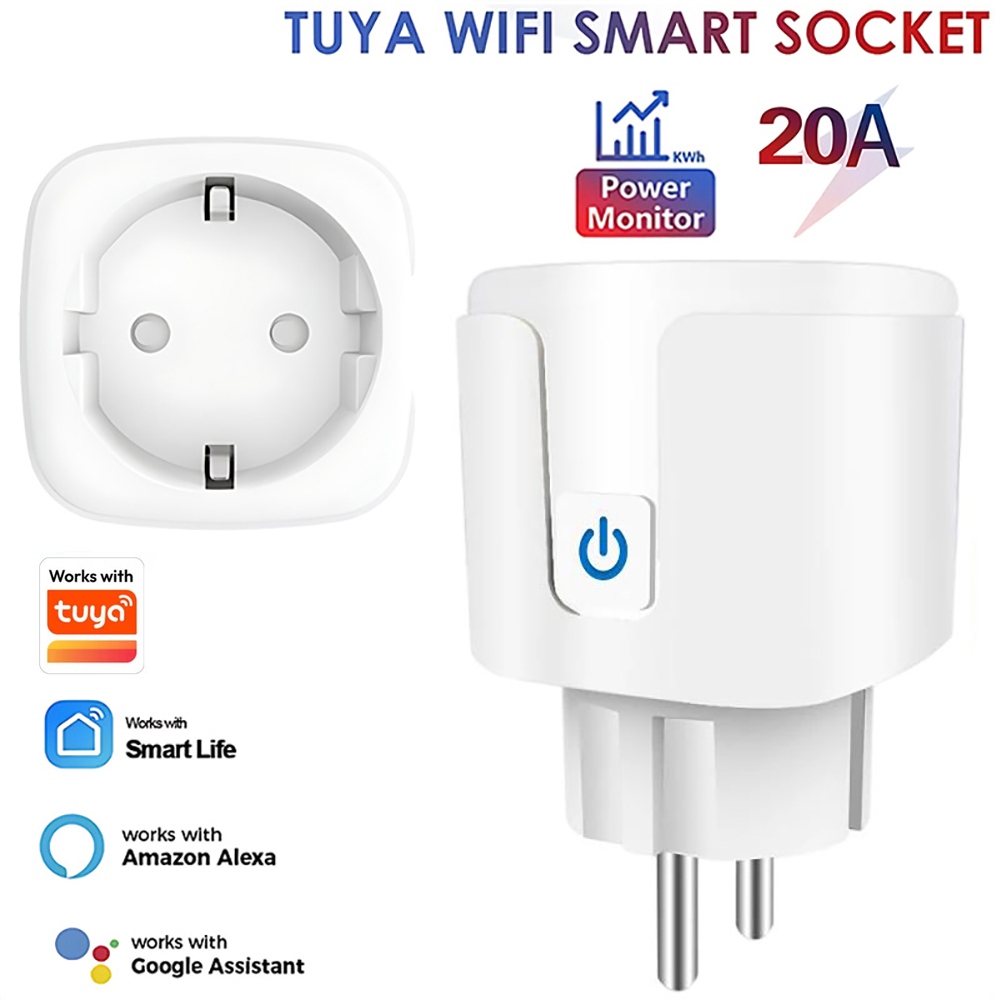 Smart Wall Socket - Works with Tuya Smart Life App