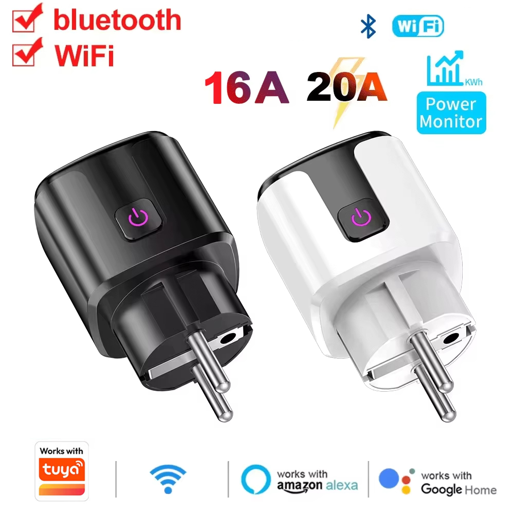 Smart Wall Socket - WiFi EU Smart Socket Plug Work