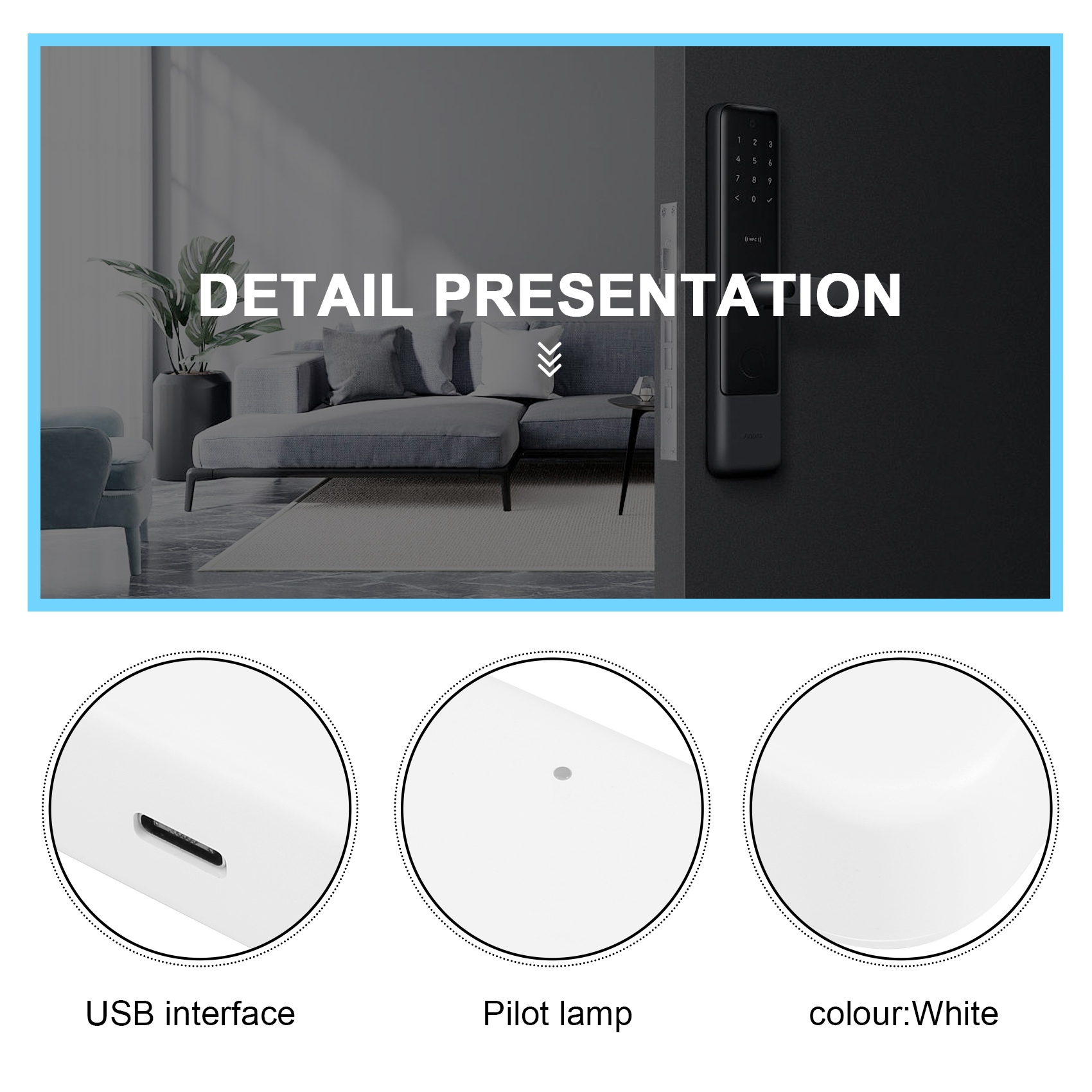 Smart Home Hub - Bluetooth Wifi Gateway Fingerprint Password Smart