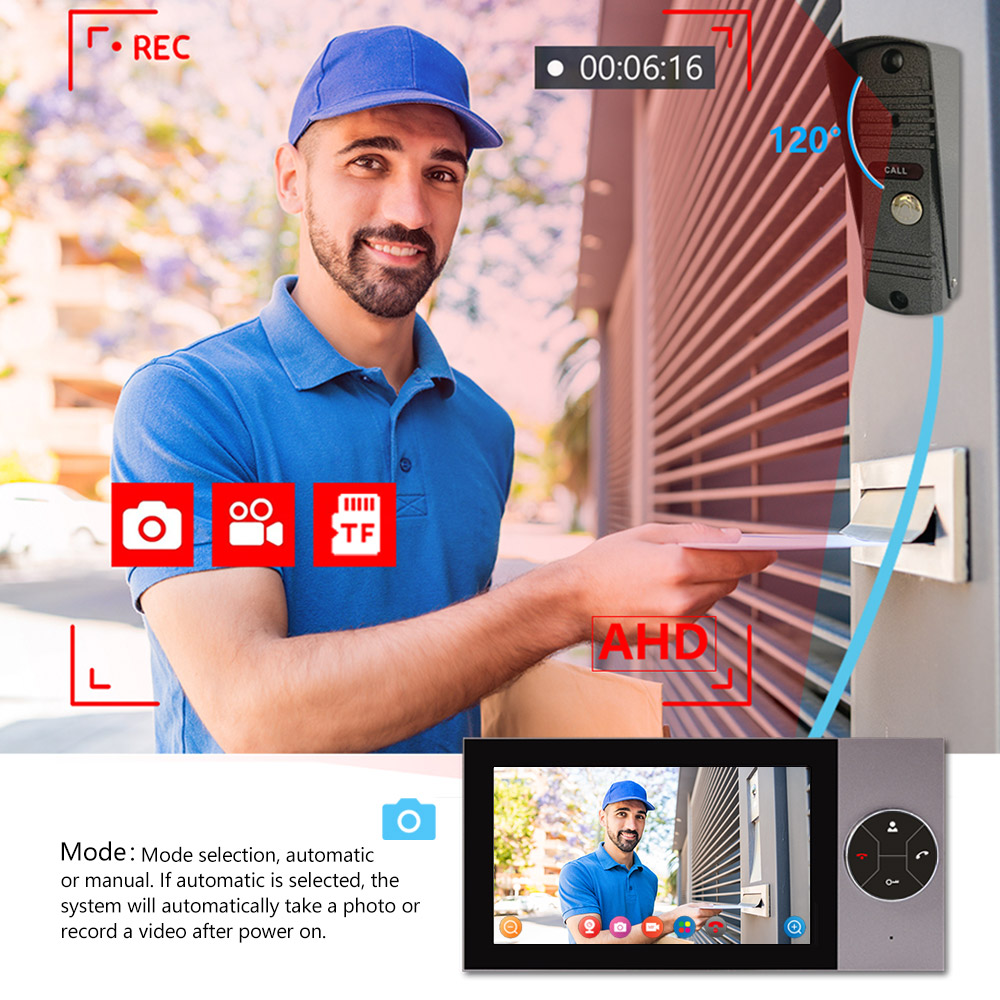 7Inch IPS Screen 2MP 1080P Tuy - огляд і ціна Wifi Doorbell Camera
