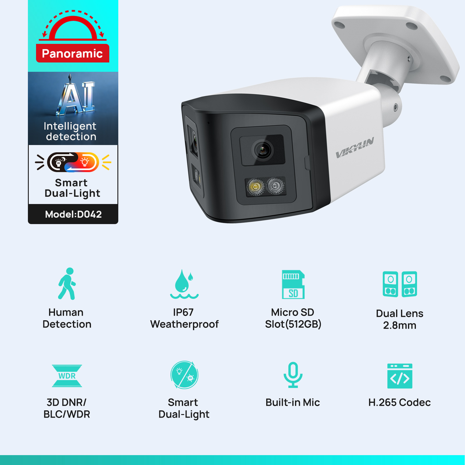 VIKYLIN 170° Panoramic Securit - огляд і ціна Smart Home Nas
