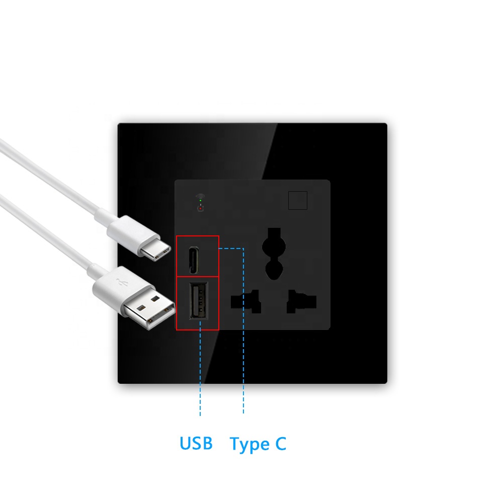 New Smart Home Wall Socket EU  - огляд і ціна Smart Wall Socket