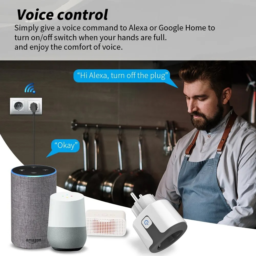WiFi EU Smart Socket Plug Work - огляд і ціна Smart Wall Socket