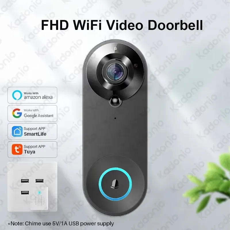 Kadonio 1080P WiFi Video Door  - огляд і ціна Wifi Doorbell Camera