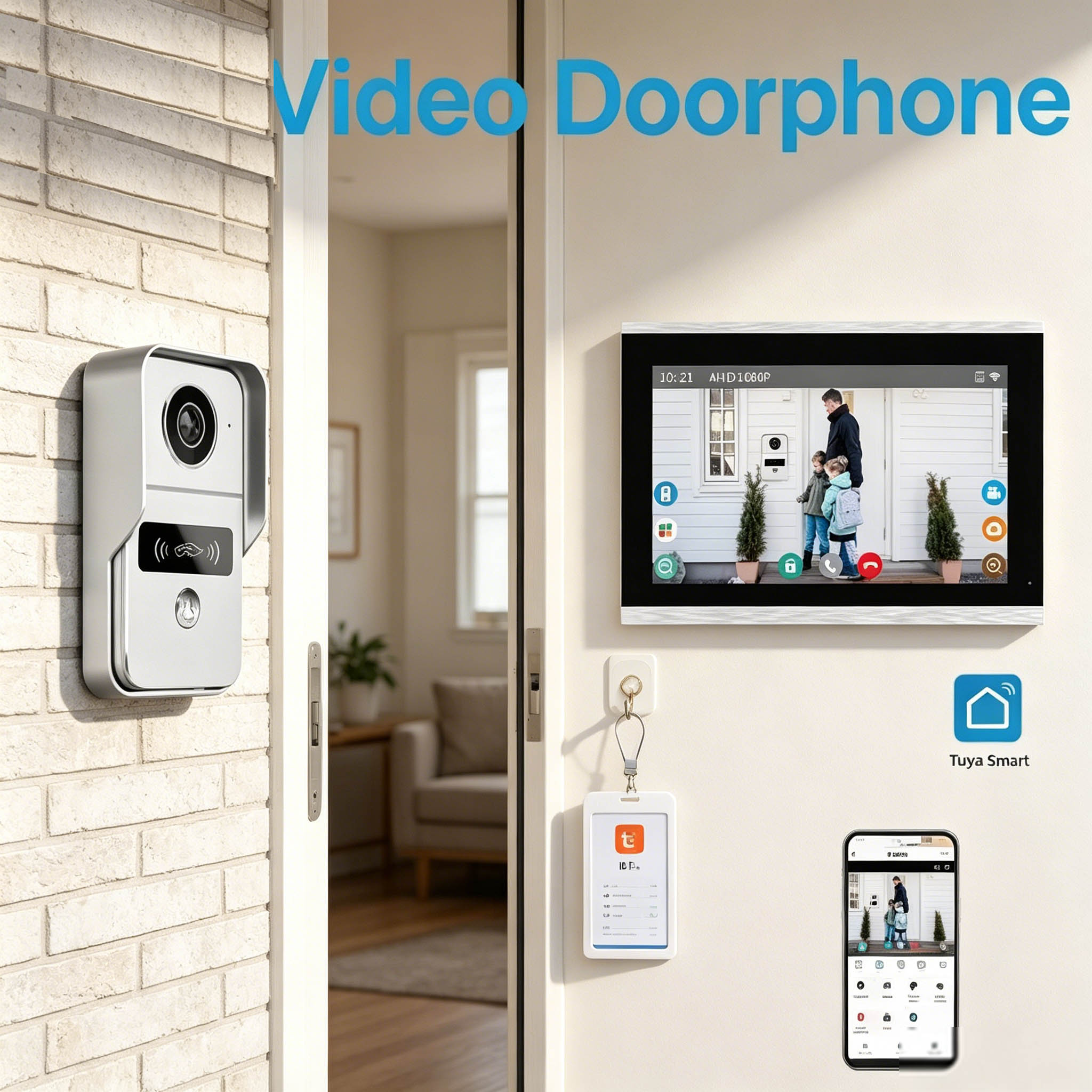 Door Intercom Doorbell, 10.1 I - огляд і ціна Wifi Doorbell Camera