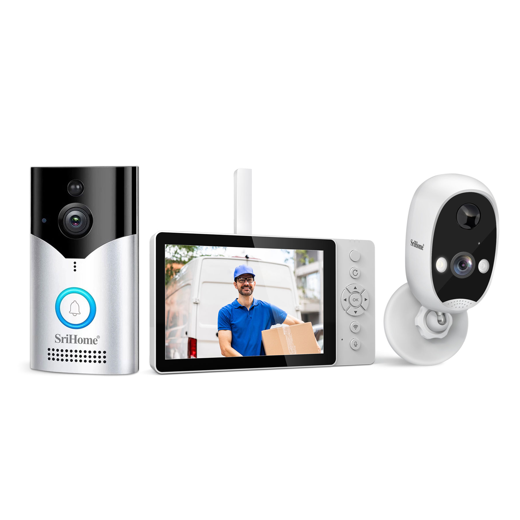 Srihome SH054+DH008 4MP 1400P  - огляд і ціна Wifi Doorbell Camera