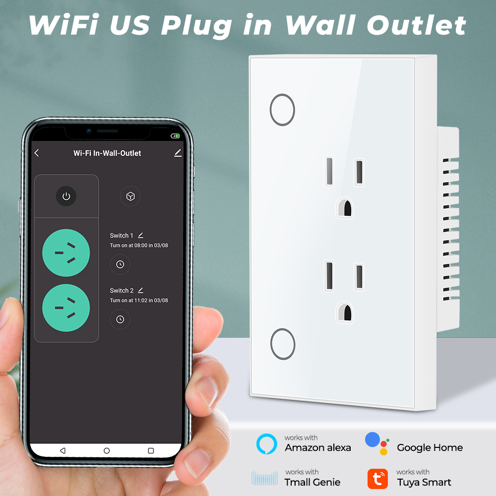 16A Tuya Wifi Socket Us Plug O - огляд і ціна Smart Wall Socket