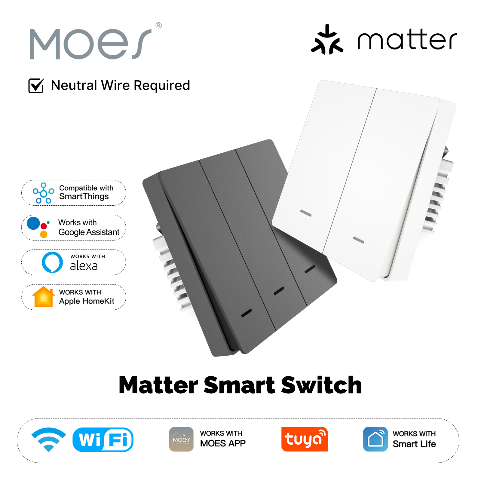 MOES Matter Tuya WiFi Smart Li - огляд і ціна Smart Home Kits