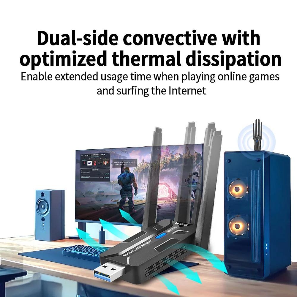 WiFi 6 USB 3 0 Adapter 1800 Mb - огляд і ціна Smart Home For Pc