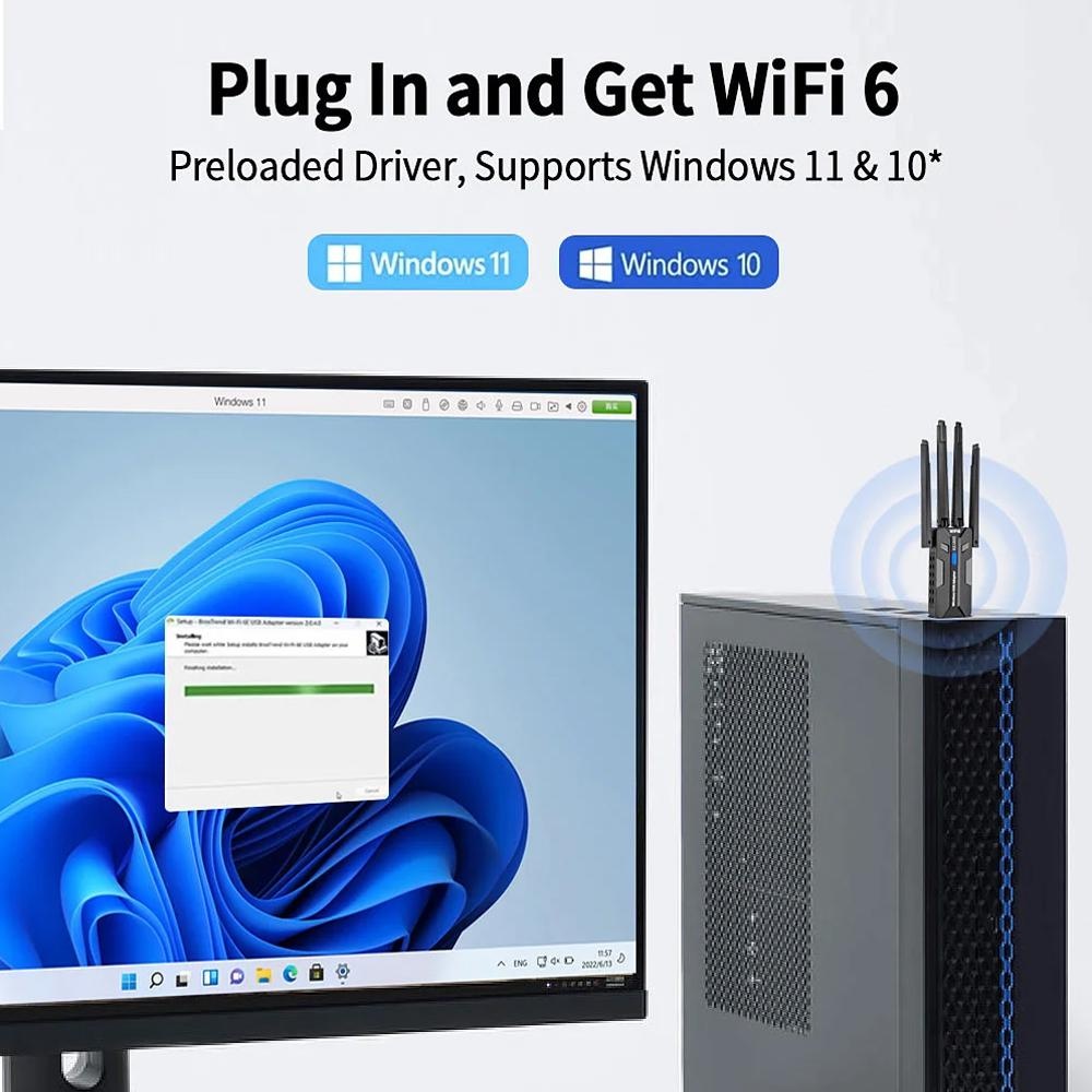 WiFi 6 USB 3 0 Adapter 1800 Mb - огляд і ціна Smart Home For Pc