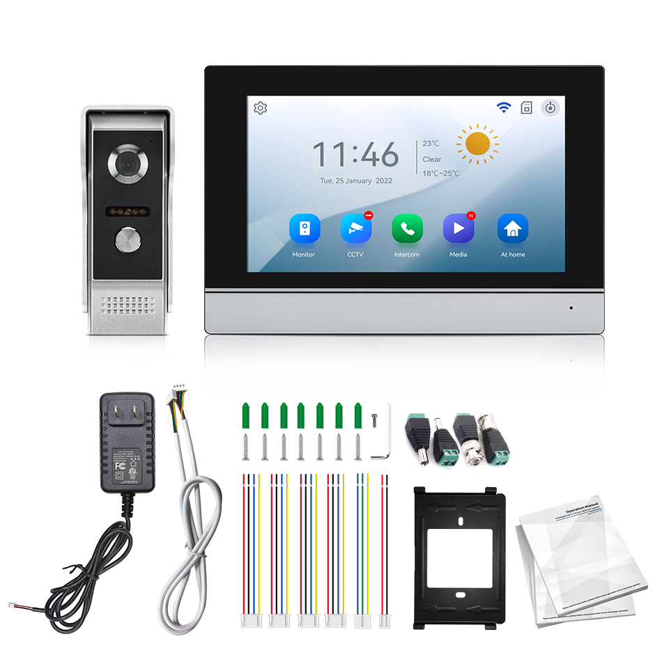 7Inch IPS Screen 2MP  Tuya Rem - огляд і ціна Wifi Doorbell Camera